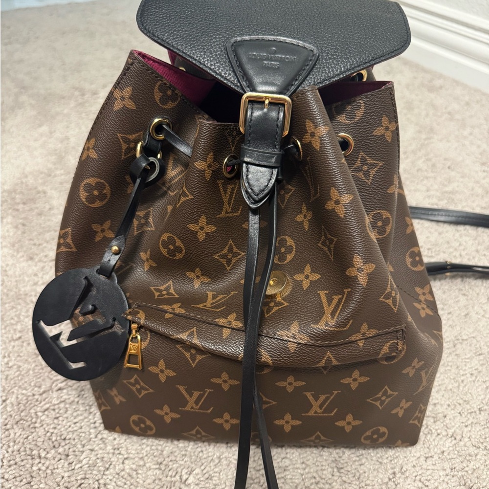 Louis Vuitton Brown and Black Monogram Backpack